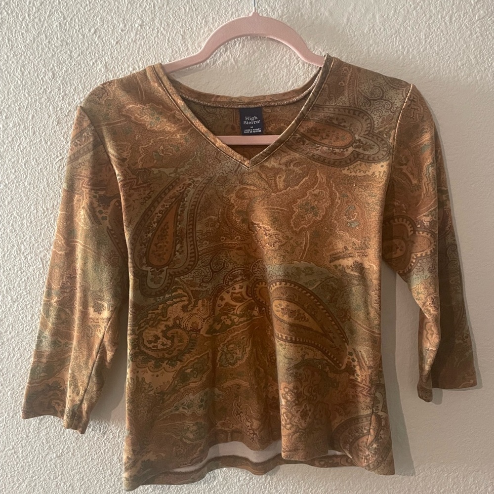 90s vintage 3/4 Sleeve Shirt